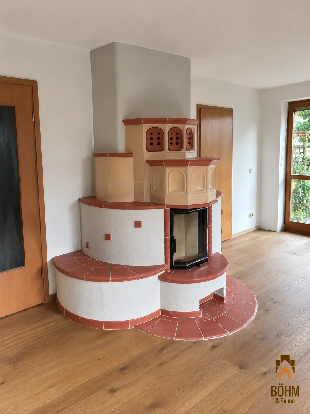 Kachelofen im Landhausstil